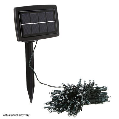 Beklabito 56' Outdoor Solar Powered 100 - Bulb Wide Angle LED Mini String Light -  Arlmont & Co., 5B58845CABF342448AF01901786A9605