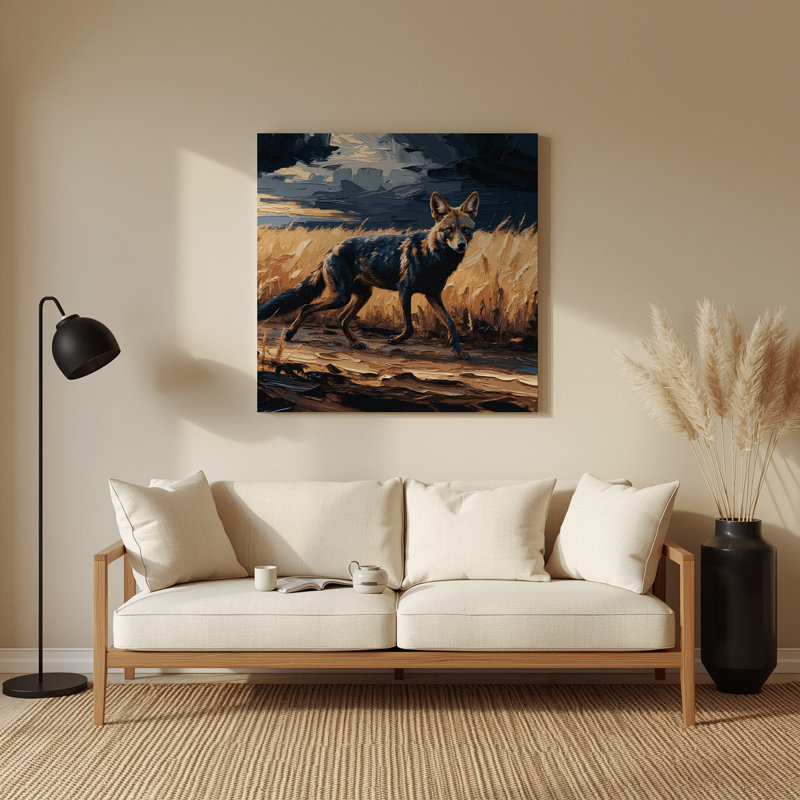 Art mural en métal noir, 16" H x 16" W