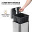 8 Gallon Pedal Trash Can, Stainless Steel Pedal Trash Can with Inner Bucket-88301647