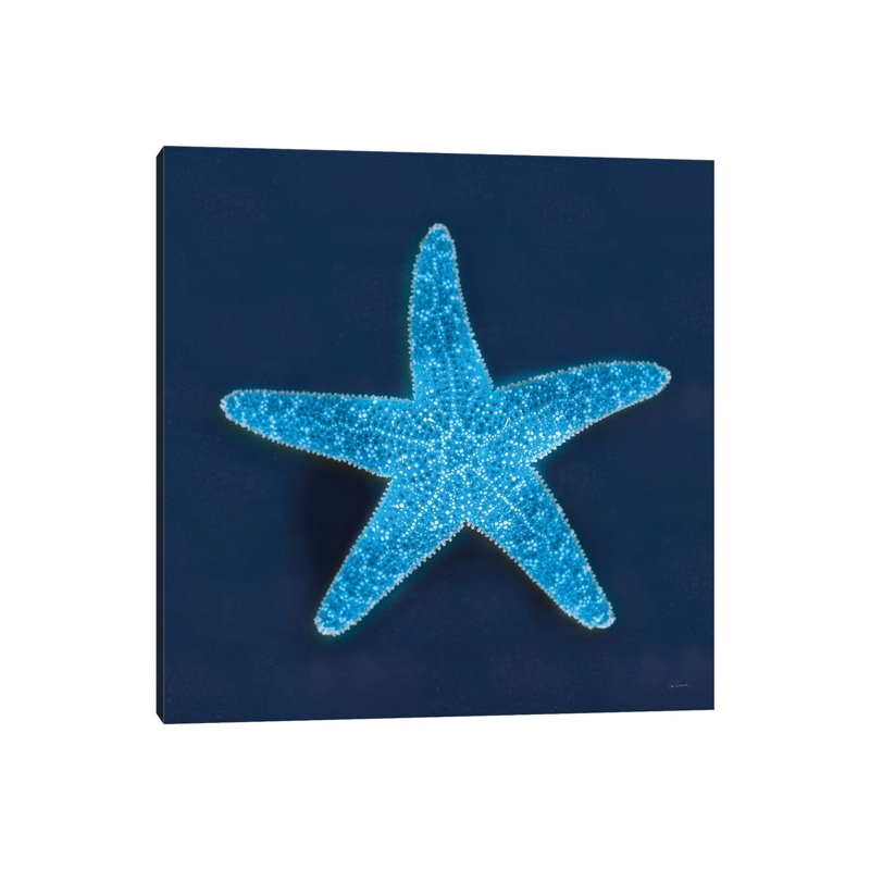 Cyanotype Sea III by Sue Schlabach - Wrapped Canvas Painting, 30.48 cm H x 30.48 cm W
