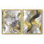 ABSTRACT Series cmxxxiv - reproduction encadrée de qualité supérieure - prête à être accrochée - aucun clou requis - aucun clou requis-1098700142-1098700139