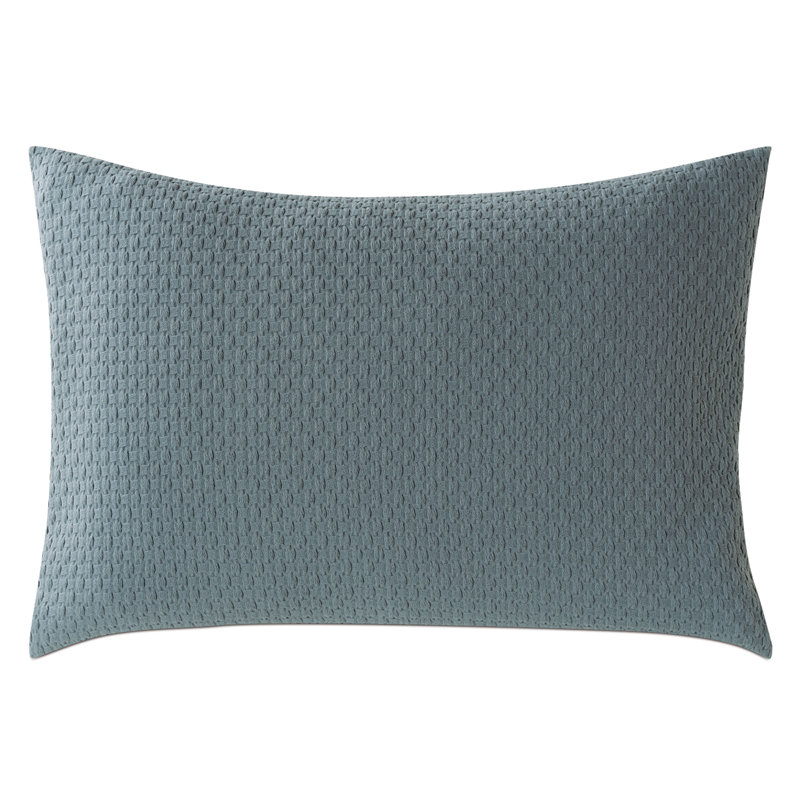 Tegan Matelasse Sham, Standard, Teal
