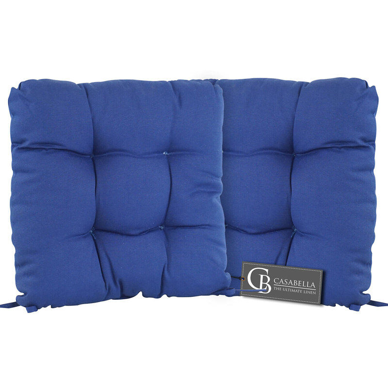 Comfortable Garden Seat Cushion, Navy Blue