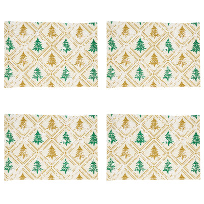 Ensemble de napperons en coton 4 pièces
