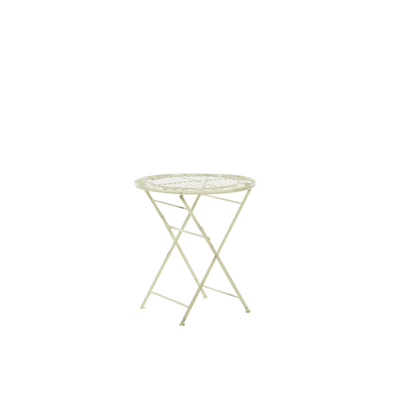 Gahanna Round Metal Folding Outdoor , cm W cm D, Light Green, Light Green