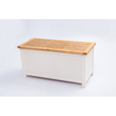 Banc de rangement en bois avec plateau rabattable