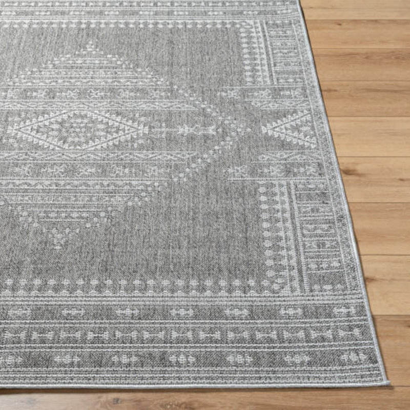 Markevis Machine Woven Area Rug, Rectangle 6'6" x 9'