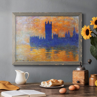 Maisons du Parlement, coucher de soleil 02, 1904 - Reproduction de photo sur toile