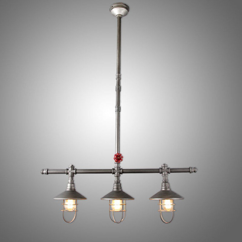 Luminaire suspendu pour îlot de cuisine 3 lumières Hollander
