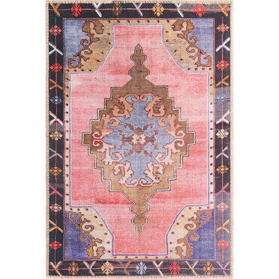Glessite Chenille Geometric Indoor Rug