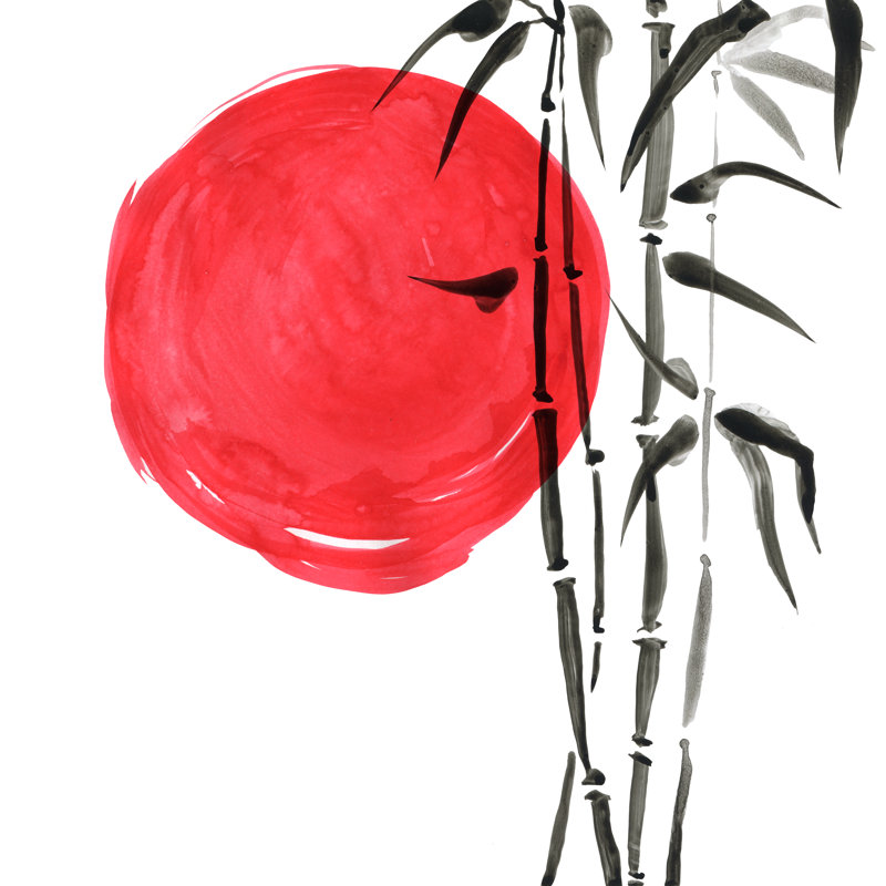 Arriya Bamboo In Chinese Style - Wrapped Canvas Painting, 91cm H x 91cm W x 3.8cm D