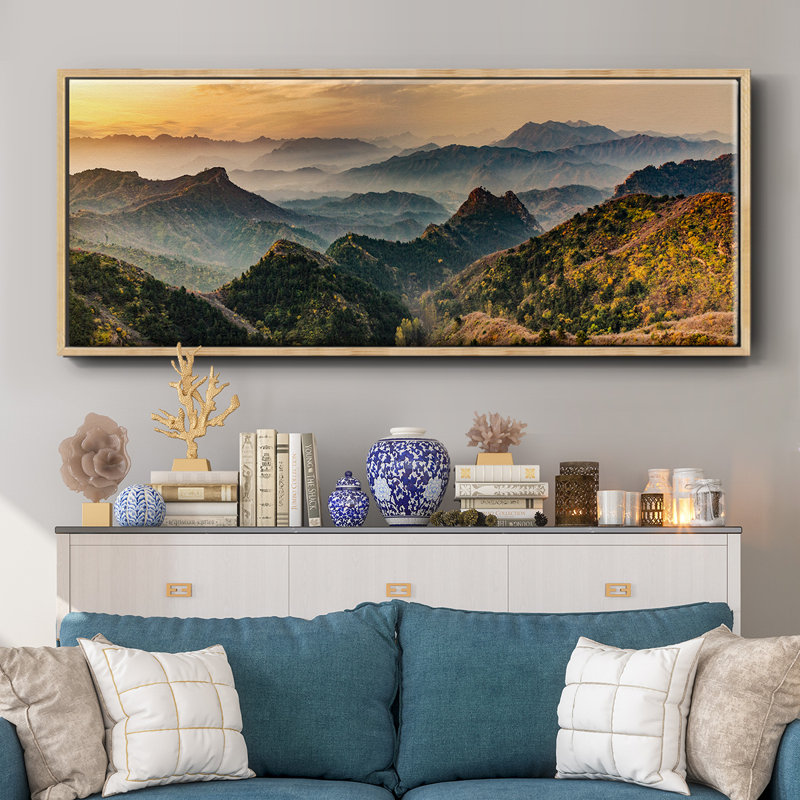 Jinshanling Mountains- Framed Canvas