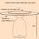 Round Dining Table With Lazy Susan Turntable Eco-Friendly And Scratch-Resistant For Dining Room Kitchen 6-8