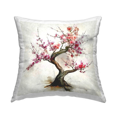 Polyester/Polyester Blend Throw Square Pillow Cover & Insert by Ziwei Li