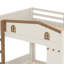 Lit superposé grand sur grand avec lit gigogne et tablettes de rangement, lits superposés en bois massif avec crochets, aucun sommier nécessaire-1859522408-1859522422
