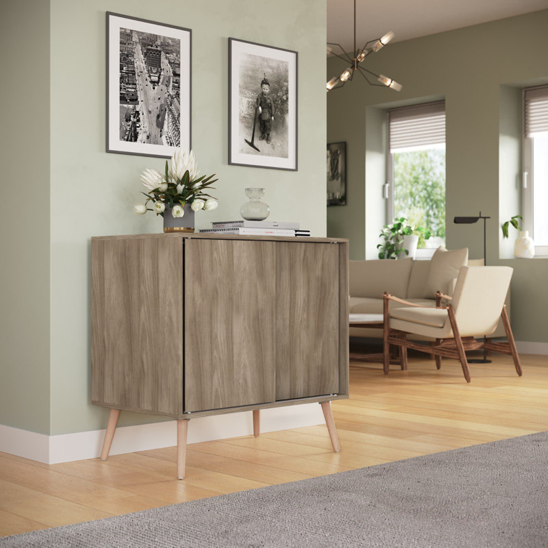 Rectangle Accent Cabinet, Beige/Beech
