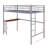 Hanny Metal Loft Bed With Desk, Ladder And Guardrails-507989440-513852660