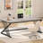 Cheryel 70.87" Modern Wood and Metal Computer Desk, White-1043580127-1043580113
