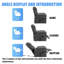 Fauteuil inclinable et chauffant en velours Lunagrace