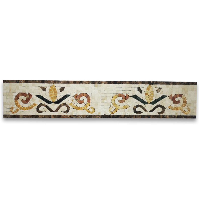 4.7 in. x 12.2 in. Marble Tile