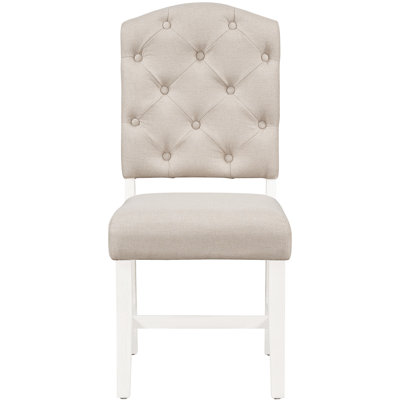 4 chaises de salle à manger de style chic, rembourrées et pieds en bois de chêne naturel, style 4 chaises, sièges, bois, pour la vie