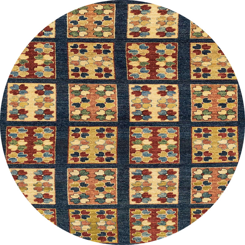 Patchwork Indoor Rug, Round 3'
