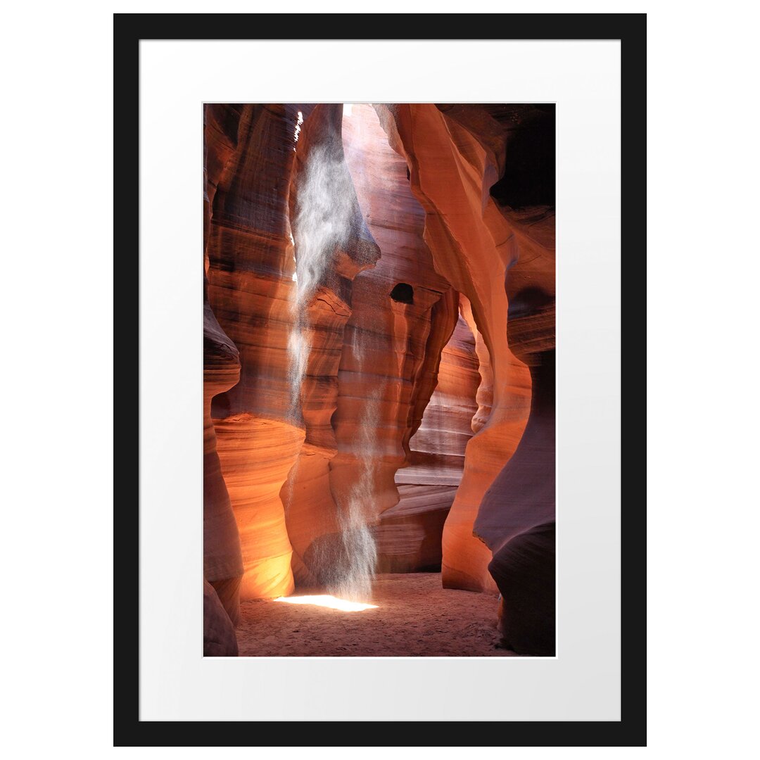 Sand Antelope Canyon Gerahmter Fotokunstdruck Poster