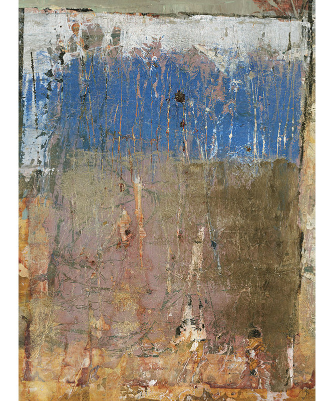Aged Wall IX Painting by Alexys Henry, Knife Gel, 27" H x 20" W