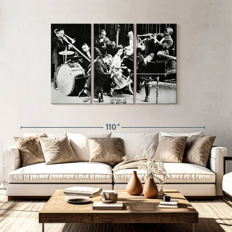Abarca King Oliver's Creole Jazz Band, 48" H x 74" W