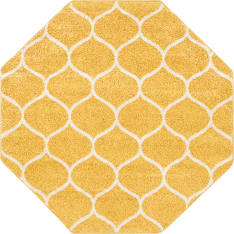 Llanet Geometric Indoor Rug, Octagon 5'3"