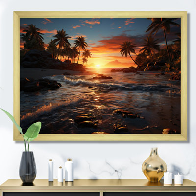 «Dominicain Sunset Serenade II», reproduction sur toile