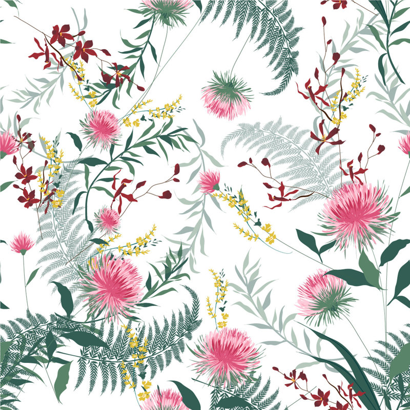 Panneau de papier peint adhésif Holly-Grace, L 2,08 pi x L 18,75 pi