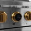 30 in. 4.2 cu. ft. 4 Burners Dual Fuel Range in Stainless Steel with Kucht Horus Thermostat-1258405769