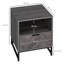 Ajeya 40cm W Steel Bedside Table