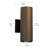 Glossop Architectural Bronze 2-Light Damp Rated Outdoor Wall Light-1691539359
