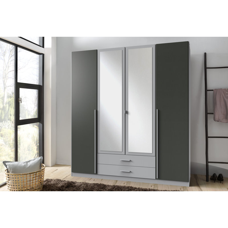 Hallsteinn 4 Door Manufactured Wood Wardrobe