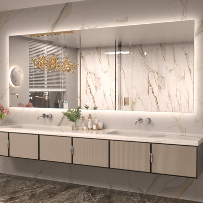 Adorna Dimmable Backlit LED Vanity Mirror with Anti-Fog