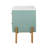 Danny Wooden Nightstand With 2 Storage Drawers & Metal Legs-300224051