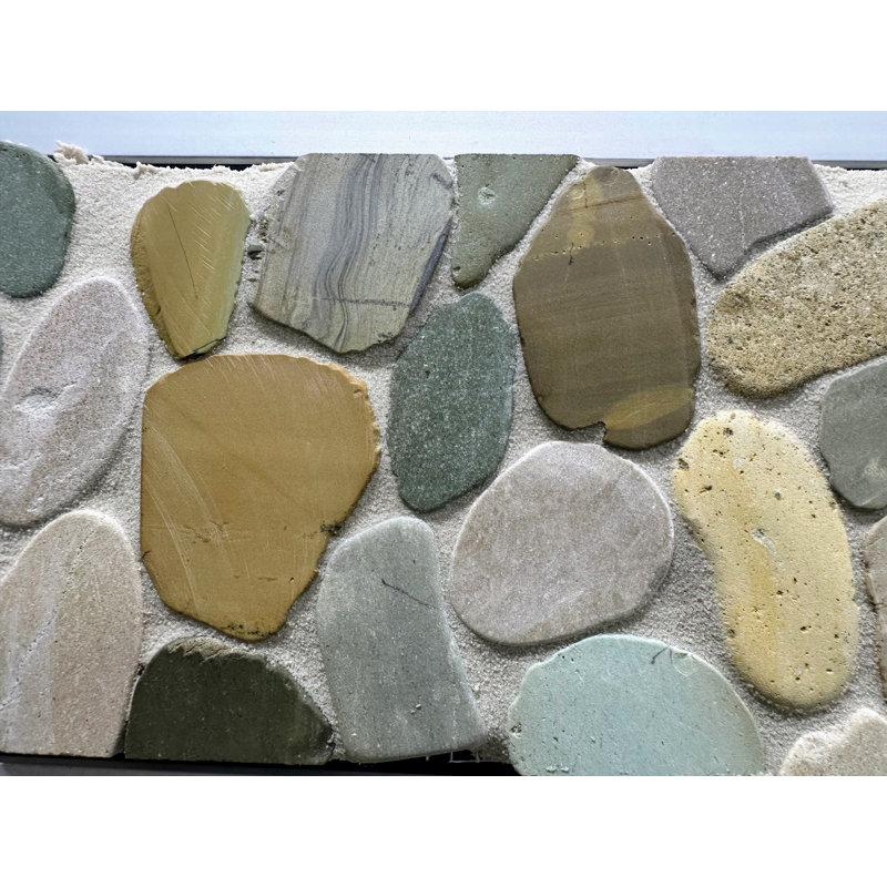 Carreau de mosaïque en pierre naturelle 12 po x 12 po Bali