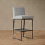 Mason Upholstered Stool with Metal Frame-1661865352