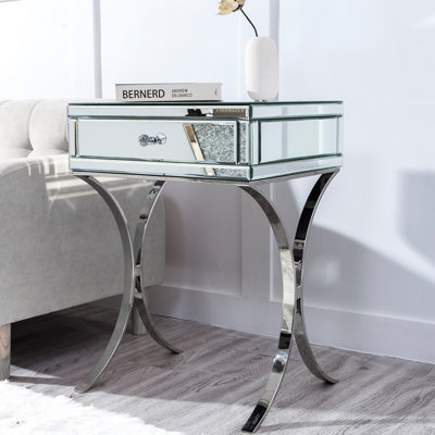 19.69'' W Metal Nightstand