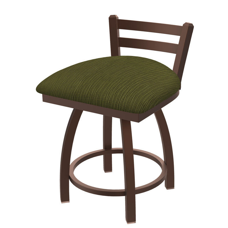 Tabouret de coiffeuse Jackie, Tissu-graphique ancre, Bronze