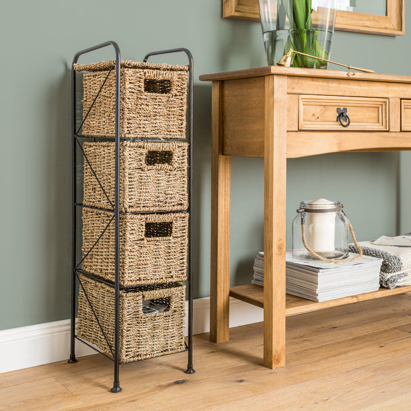 Jaylan Solid Wood 20cm W 4 - Drawer Chest of Drawers