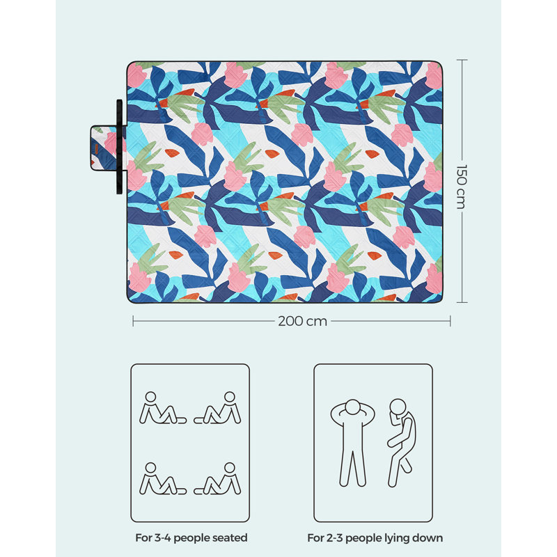 Picnic Blanket, Large Waterproof Picnic Mat , 28cm H x 52cm W x 41cm D