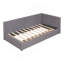 Lit de jour rembourré avec 2 tiroirs de rangement, structure de canapé-lit simple, aucun sommier nécessaire, tissu en lin-404289883