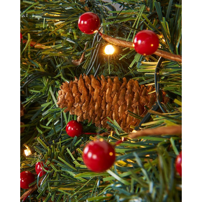 108cm Lighted Faux Garland with Lights