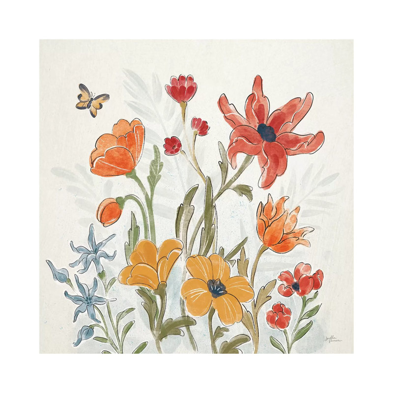 Spiced Petals II by Janelle Penner - Wrapped Canvas Painting, 45.72 cm H x 45.72 cm W x 3.175 cm D