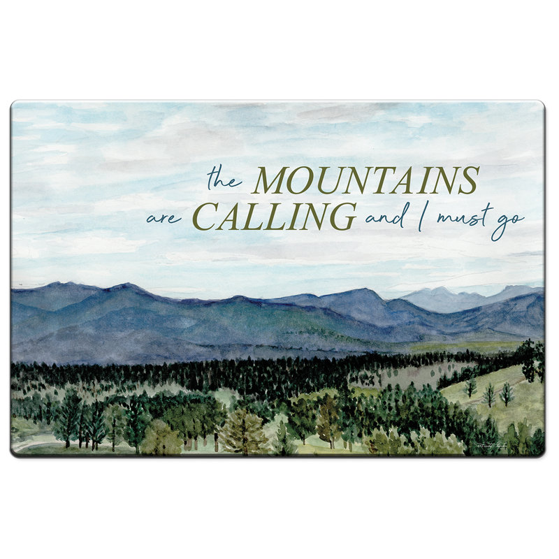 Tapis de cuisine 30 po x 20 po Millwood Pines Calling Mountains