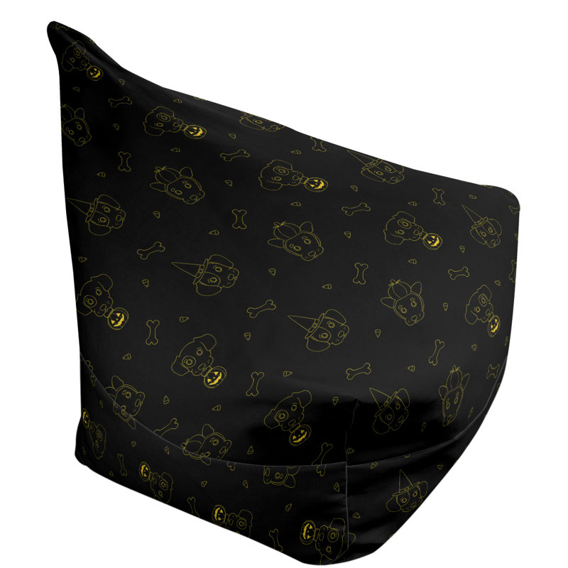 Fauteuil à billes et méridienne standard, H 29 po x l 38 po x P 42 po, Noir / Jaune