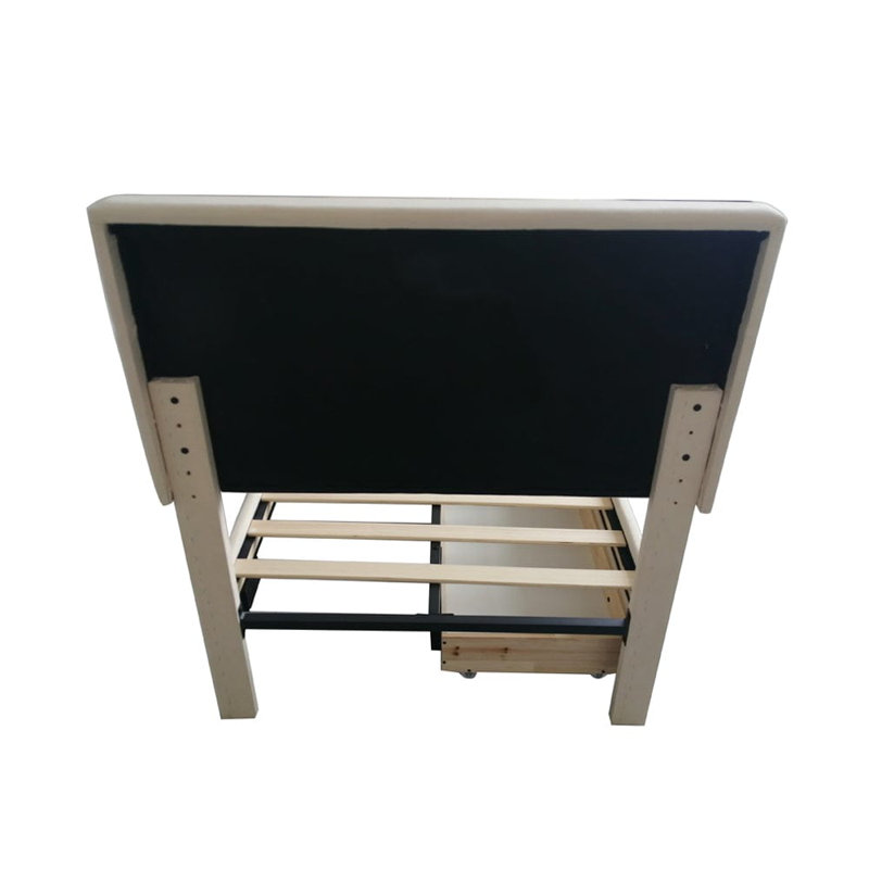 Upholstered Storage Bed, Cream, Single (3')